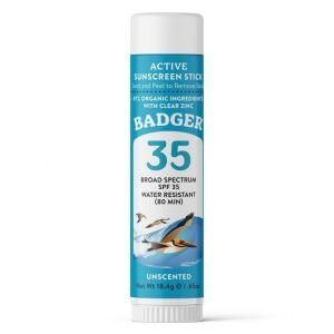 Badger Kokusuz Güneş Kremi Stick SPF35 18.4 g (Kolay Sürülüm)