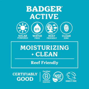 Badger Clear Zinc Kokusuz Güneş Kremi Stick SPF35 (Kolay Sürülüm)