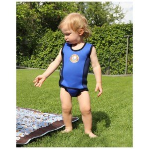 Owli Swimwarm Üşütmeyen Bebek Mayosu Mavi - UV Korumalı