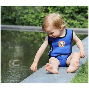 Owli Swimwarm Üşütmeyen Bebek Mayosu Mavi - UV Korumalı