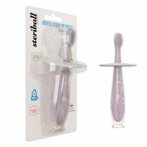 Steriball Güvenli Bebek Diş Fırçası - Lila