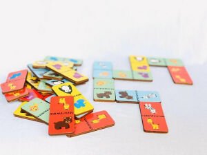 Rossie Ahşap Eşleştirme Oyunu - Domino Game