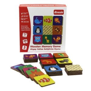 Rossie Ahşap Hafıza Geliştirme Oyunu - Memory Game
