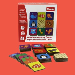 Rossie Ahşap Hafıza Geliştirme Oyunu - Memory Game