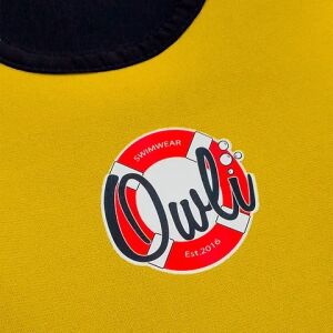 Owli Swimwarm Üşütmeyen Bebek Mayosu Sarı-Siyah  - UV Korumalı 12-24 ay