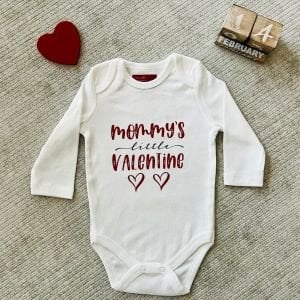 Mommy's Little Valentine - Özel Tasarım Bebek Body/Zıbın Baby Bodysuit