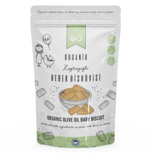 OG Organik Zeytinyağlı Bebek Bisküvisi 300 gr 6+ Ay