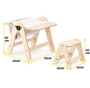 Mamatoyz Massam Ayı Figürlü Ahşap Aktivite Masası