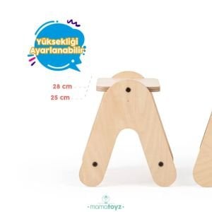 Mamatoyz Massam Ayı Figürlü Ahşap Aktivite Masası