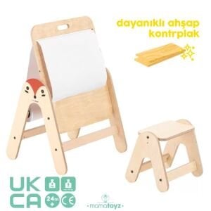 Mamatoyz Massam Tilki Figürlü Ahşap Aktivite Masası