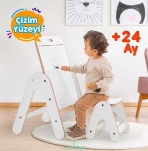 Mamatoyz Massam Beyaz Mdf Aktivite Masası