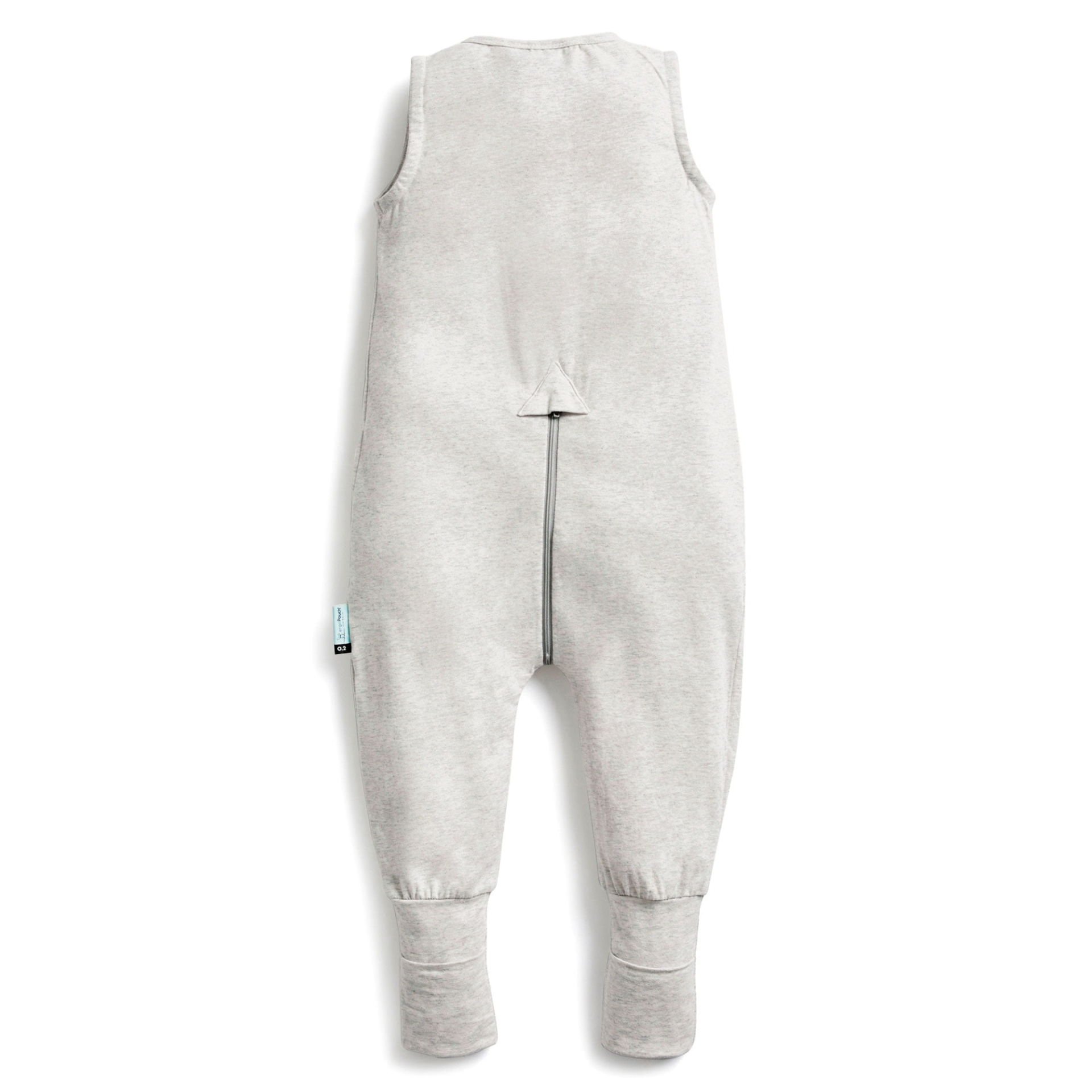 ErgoPouch Organik Pamuklu Kolsuz Uyku Tulumu (0.2 TOG) Grey Marle