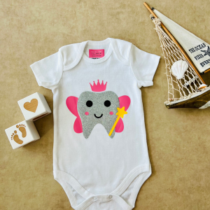 Dişim Çıktı - Özel Tasarım Bebek Body Uzun Kollu - 1 yaş