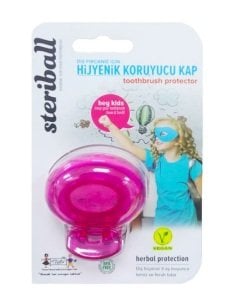Steriball Diş Fırçası Hijyenik Koruma Kabı - Kız Çocuk