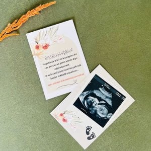 Yepyeni Bir Can Parçası Bebek Müjde Kartı – Hala İçin