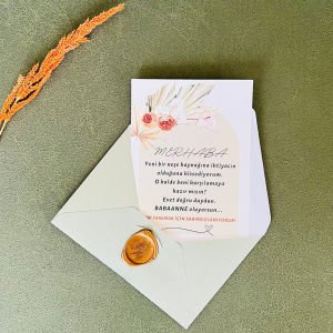 Yeni Bir Neşe Kaynağı Bebek Müjde Kartı – Babaanne İçin