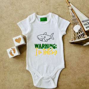 Warning I'm Teething - Özel Tasarım Bebek Body