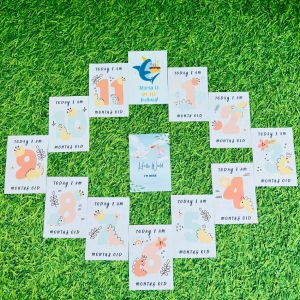 Bebek Anı Kartları Türkçe&İngilizce Erkek Bebek