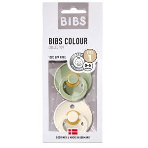 BIBS İkili Emzik - Sage / Ivory 0-6 ay