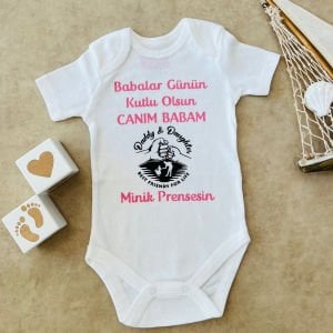 Babalar Günün Kutlu Olsun Canım Babam - Özel Tasarım Bebek Body