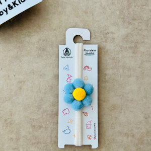 Mavi&Sarı Ponponlu Papatya Saç Bandı