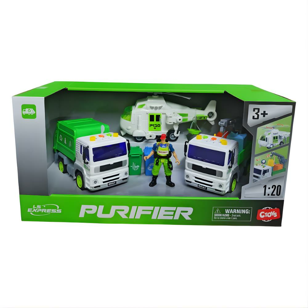 1:20 Işıklı Sesli Figürlü Çevre Temizleme Araçları