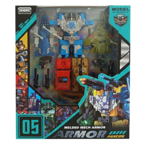 Büyük Boy 5 Modelli Dönüşen Robot