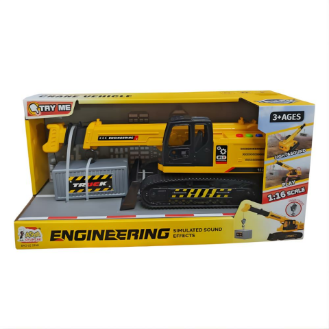 1:16 Işıklı Sesli Pilli Vinç