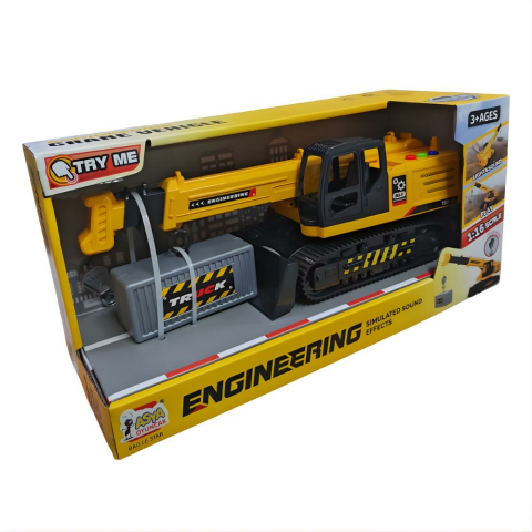 1:16 Işıklı Sesli Pilli Vinç