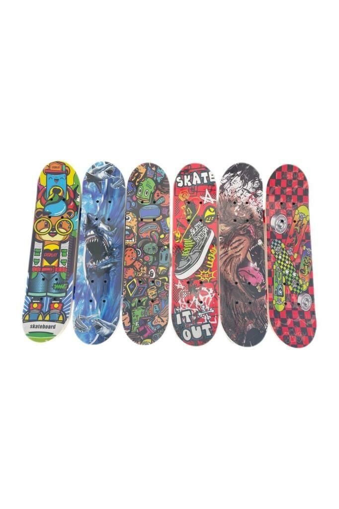 F-sports 45 Cm Zımparalı Ahşap Tahta Kaykay Küçük Boy