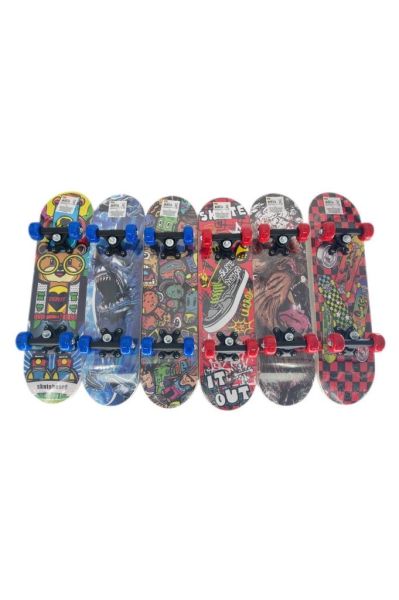 F-sports 45 Cm Zımparalı Ahşap Tahta Kaykay Küçük Boy