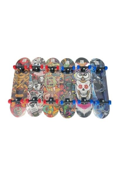 F-Sports 80 cm Zımparalı Ahşap Tahta Kaykay – Büyük Boy