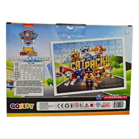 100 Parça Paw Patrol Puzzle