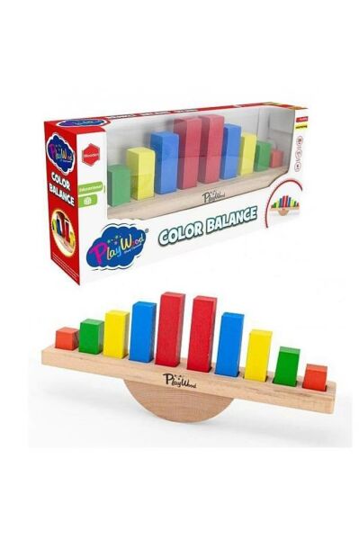 Ahşap Renkli Balans Oyunu (playwood)