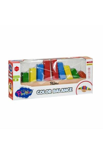 Ahşap Renkli Balans Oyunu (playwood)