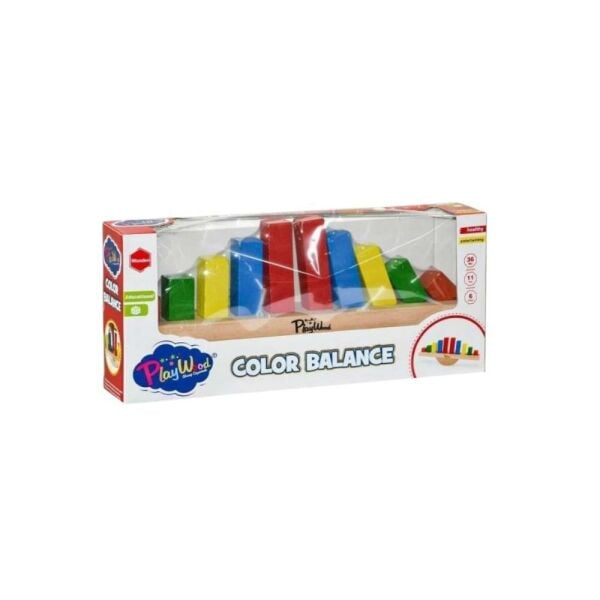 Ahşap Renkli Balans Oyunu (playwood)