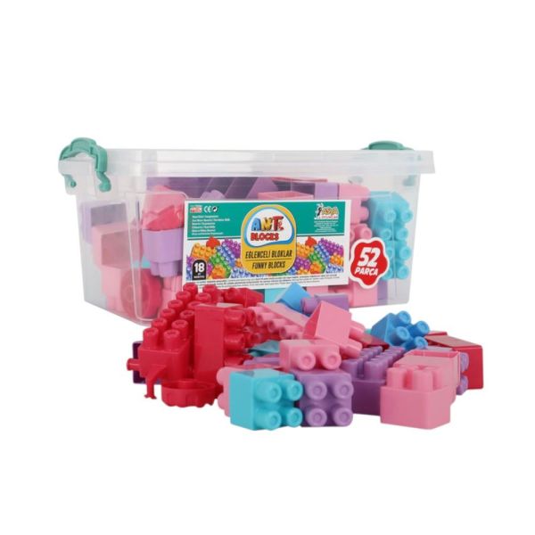 Ant Blocks Pembe 52 Parça Box