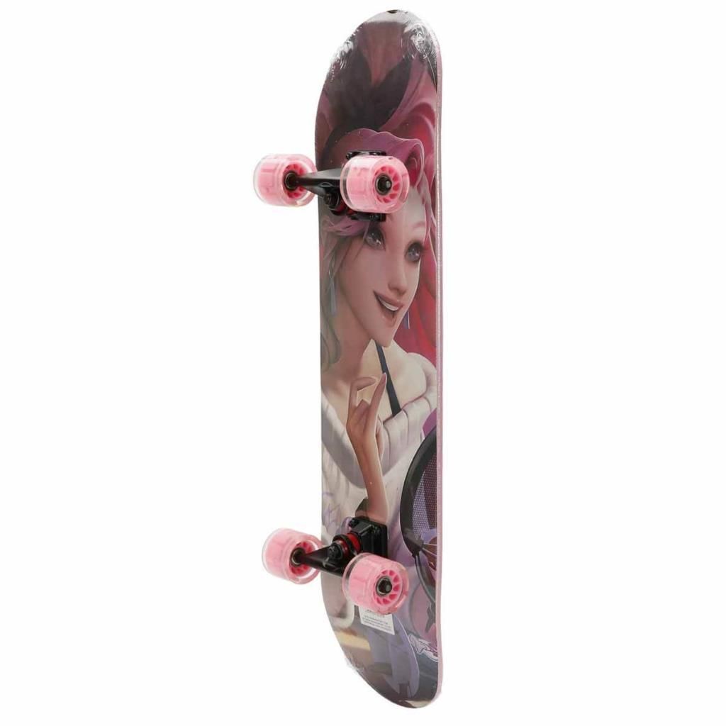 Işıklı Silikon Teker Desenli Kaykay 78 cm