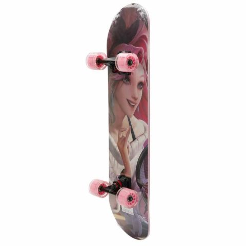 Işıklı Silikon Teker Desenli Kaykay 78 cm