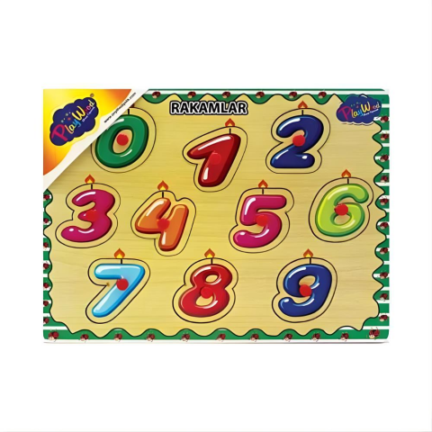 Playwood Ahşap Tutmalı Rakamlar Puzzle