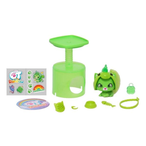 Gökkuşağı Serisi Sürpriz Aksesuarlı Yavru Kedi (6 Asorti)