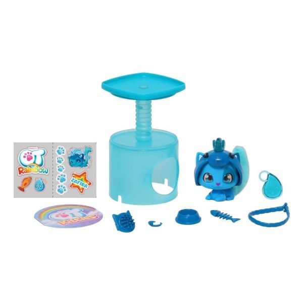 Gökkuşağı Serisi Sürpriz Aksesuarlı Yavru Kedi (6 Asorti)