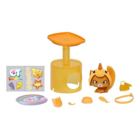 Gökkuşağı Serisi Sürpriz Aksesuarlı Yavru Kedi (6 Asorti)