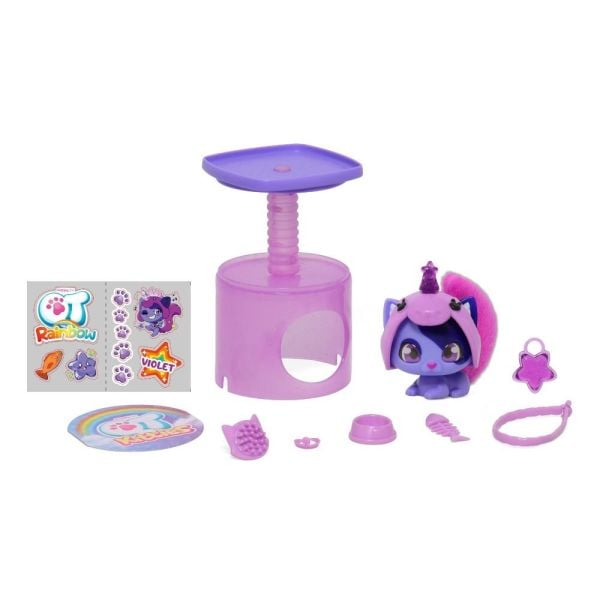 Gökkuşağı Serisi Sürpriz Aksesuarlı Yavru Kedi (6 Asorti)