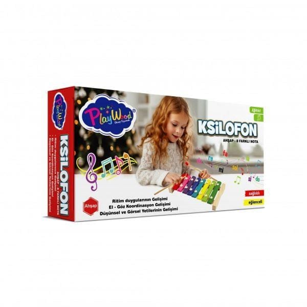 Kutulu Ahşap 8'li Ksilifon