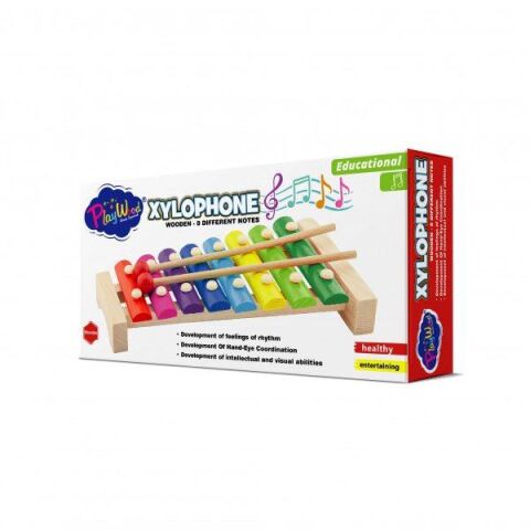 Kutulu Ahşap 8'li Ksilifon