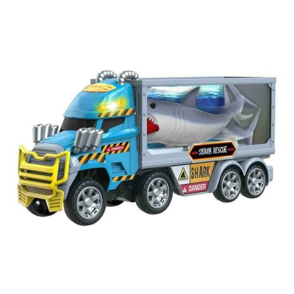 Teamsterz Monster Moverz Sesli ve Işıklı Köpek Balığı Kurtarma Kamyonu 40 cm.
