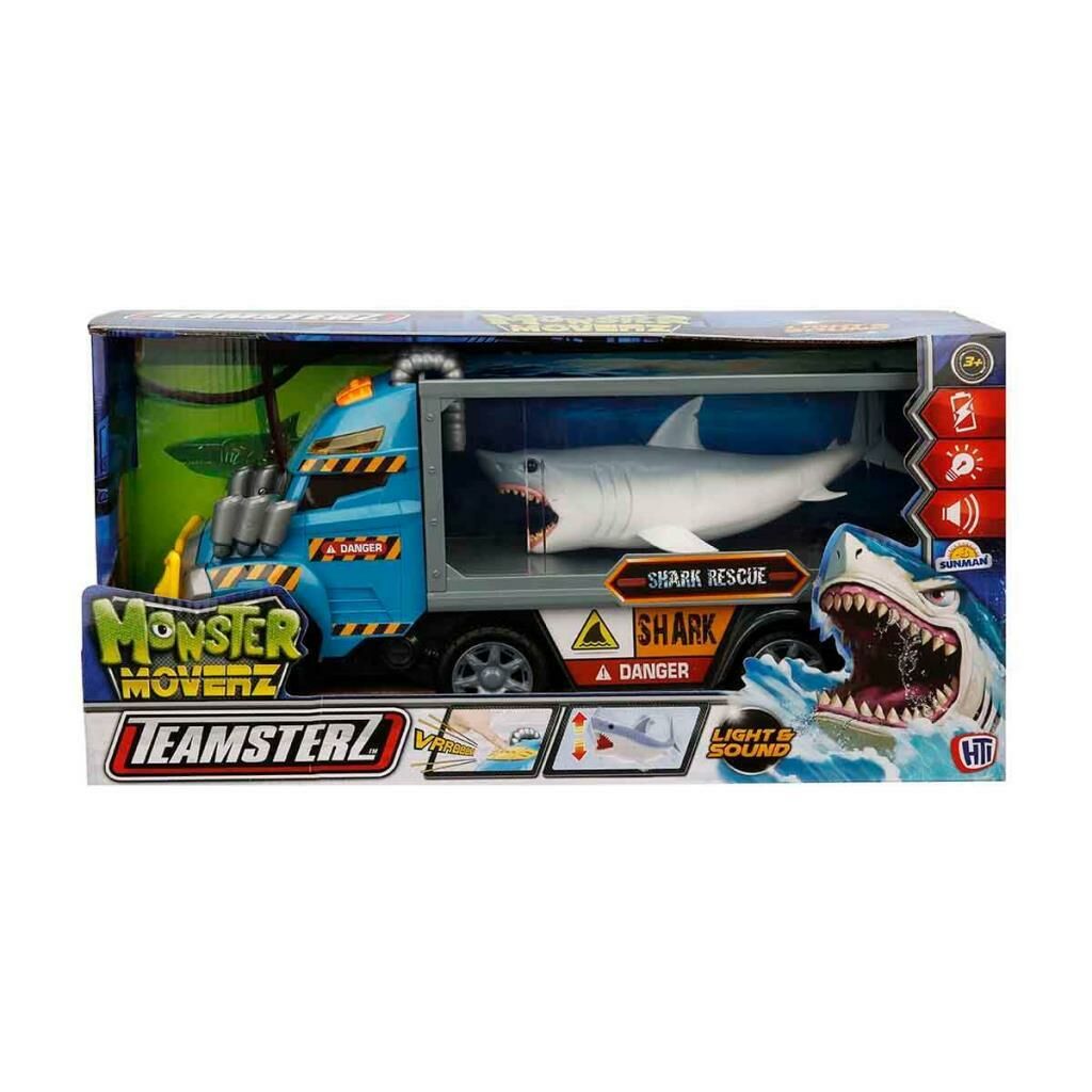 Teamsterz Monster Moverz Sesli ve Işıklı Köpek Balığı Kurtarma Kamyonu 40 cm.
