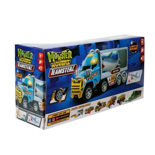 Teamsterz Monster Moverz Sesli ve Işıklı Köpek Balığı Kurtarma Kamyonu 40 cm.