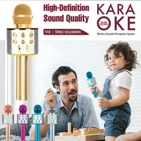 Subzero TV50 Türkçe Seslendirme Karaoke Mikrofon